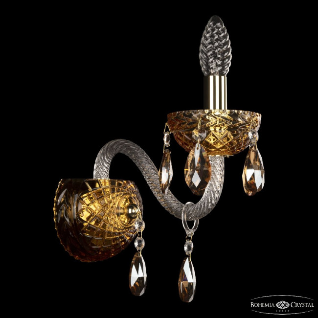 Бра Bohemia Ivele Crystal 5417B/1/165 G Amber/M-1F K721 Бра Bohemia Ivele Crystal 5417B/1/165 G Amber/M-1F K721