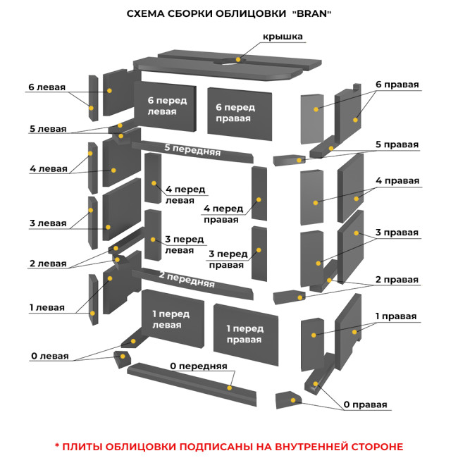 Камин EVEREST Z14 «BRAN» Н-1180 Амфиболит