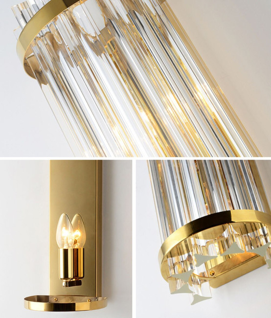 Настенный светильник Delight Collection Wall lamp 88014W brass Настенный светильник Delight Collection Wall lamp 88014W brass