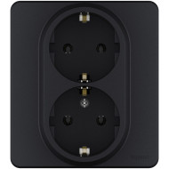 Розетка двойная с/з Legrand Inspiria 673753