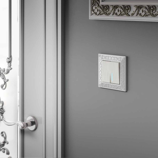 Выключатель Werkel двухклавишный проходной с подсветкой перламутровый W1122113 4690389160967 Выключатель Werkel двухклавишный проходной с подсветкой перламутровый W1122113 4690389160967