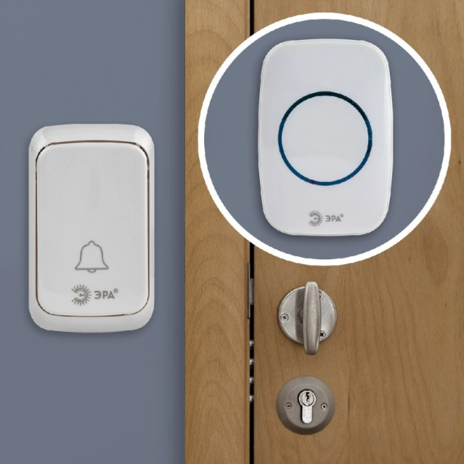 Звонок беспроводной ЭРА C89 Б0054090 Звонок беспроводной ЭРА C89 Б0054090