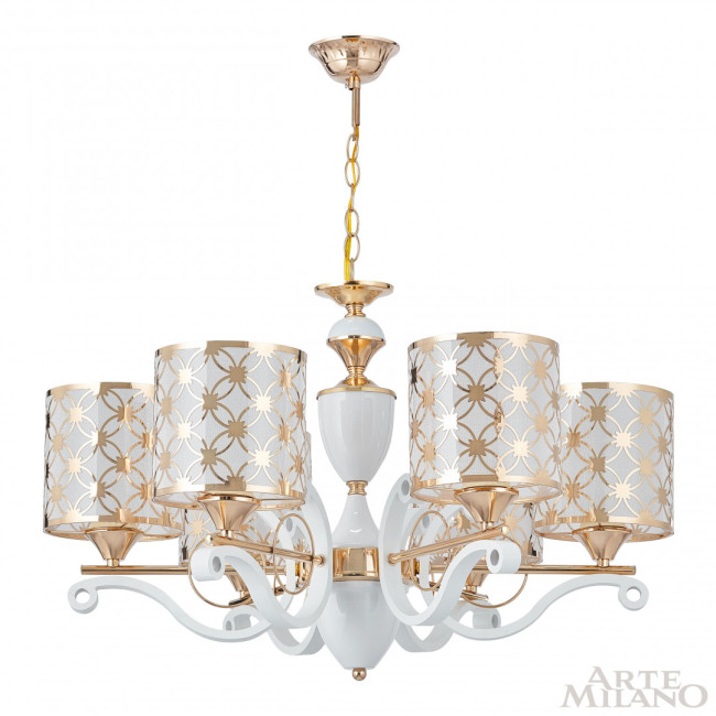 Подвесная люстра Arte Milano Florentia-3097 303097/6 Wh/Gd