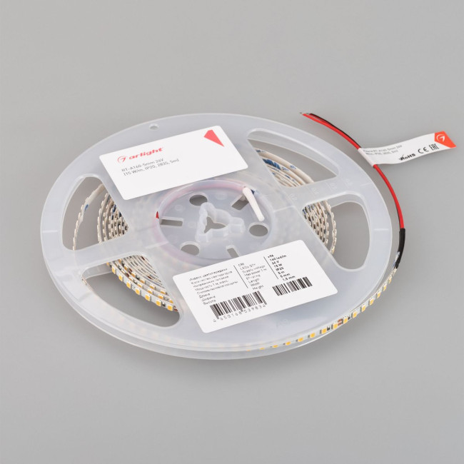 Светодиодная лента Arlight RT-A160-5mm 24V Warm3500 CRI95 (15 W/m, IP20, 5m) (CRI>95) 040532(2) Светодиодная лента Arlight RT-A160-5mm 24V Warm3500 CRI95 (15 W/m, IP20, 5m) (CRI>95) 040532(2)
