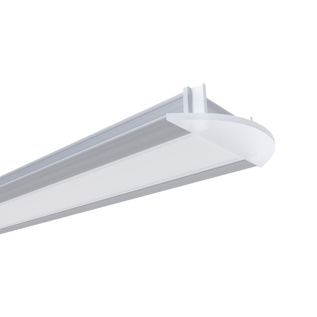 Профиль встраиваемый Apeyron ширина ленты до 10мм (рассеиватель, заглушки - 2шт) 08-06 Профиль встраиваемый Apeyron ширина ленты до 10мм (рассеиватель, заглушки - 2шт) 08-06