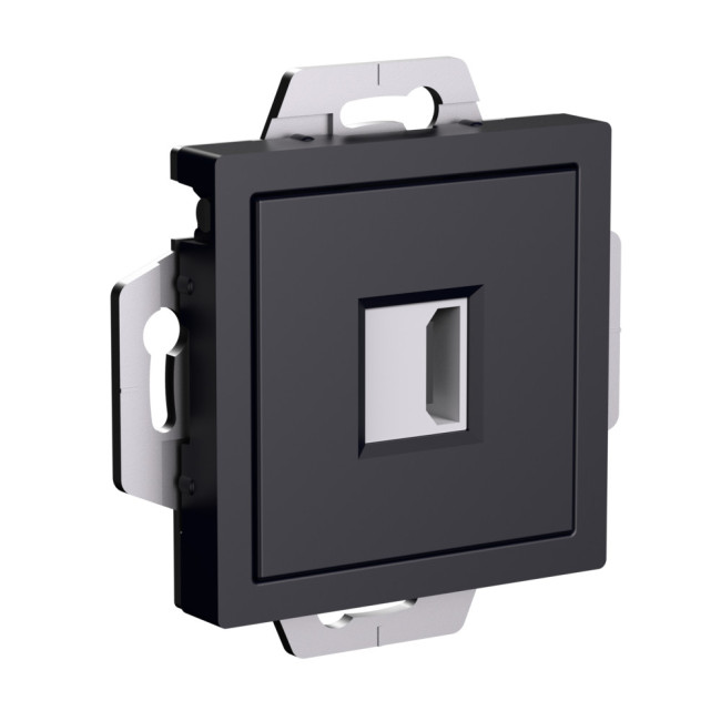 Розетка HDMI Systeme Electric AtlasDesign Карбон механизм ATN001080 Розетка HDMI Systeme Electric AtlasDesign Карбон механизм ATN001080