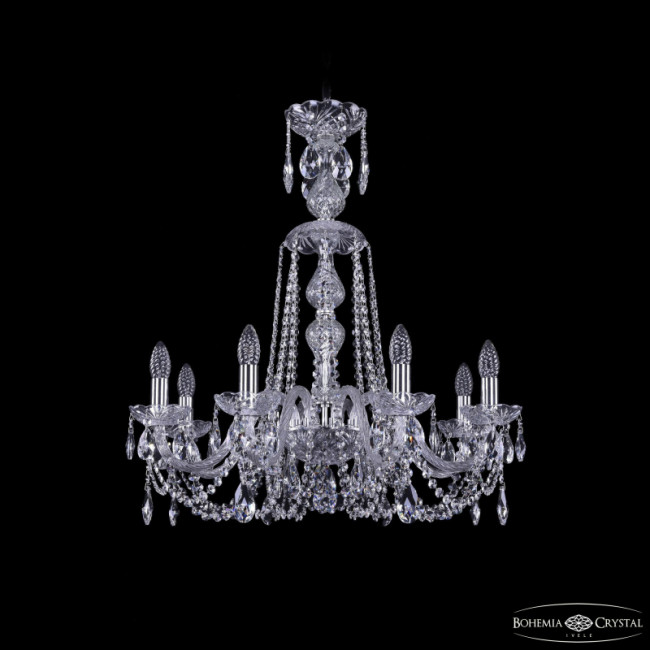 Подвесная люстра Bohemia Ivele Crystal 1402/8/240/XL-73 Ni