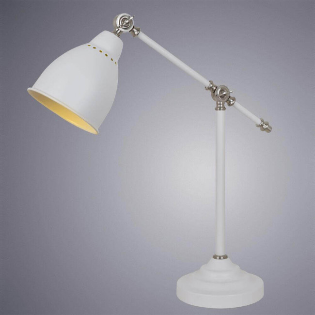 Настольная лампа Arte Lamp Braccio A2054LT-1WH Настольная лампа Arte Lamp Braccio A2054LT-1WH