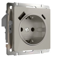 Розетка с/з шторками и USB тип A+C Werkel W1271704 4690389211997 a069465