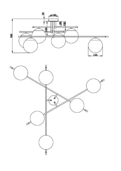 Потолочная люстра Maytoni Nostalgia MOD048CL-06G Потолочная люстра Maytoni Nostalgia MOD048CL-06G