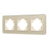 Рамка на 3 поста стеклянная Arlight FRM-OMALI-SFGS-3-GD 049715 Рамка на 3 поста стеклянная Arlight FRM-OMALI-SFGS-3-GD 049715