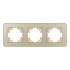 Рамка на 3 поста стеклянная Arlight FRM-OMALI-SFGS-3-GD 049715 Рамка на 3 поста стеклянная Arlight FRM-OMALI-SFGS-3-GD 049715