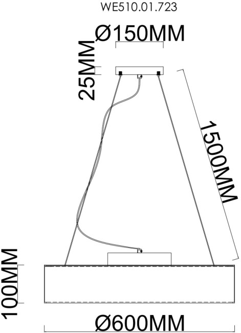 Подвесной светильник Wertmark Edera WE510.01.723 Подвесной светильник Wertmark Edera WE510.01.723