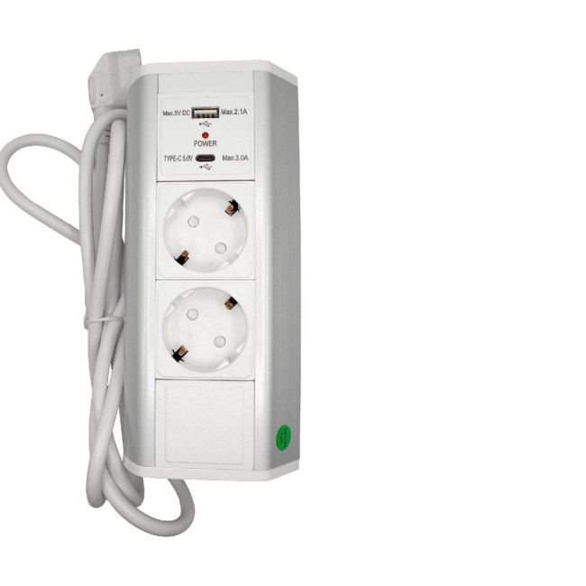 Блок розеток LK-BN1402 (2 секции 1 USB + 1 type-C) Mebax 00-00002870 Блок розеток LK-BN1402 (2 секции 1 USB + 1 type-C) Mebax 00-00002870