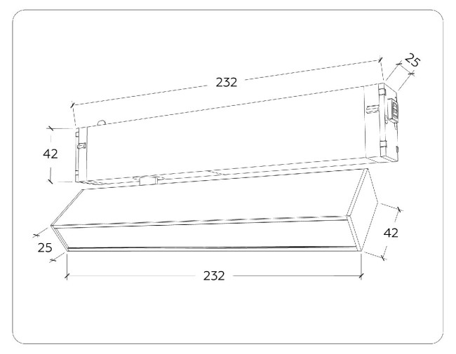 Трековый магнитный светильник Ambrella Light Magnetic 220V GL1321 Трековый магнитный светильник Ambrella Light Magnetic 220V GL1321