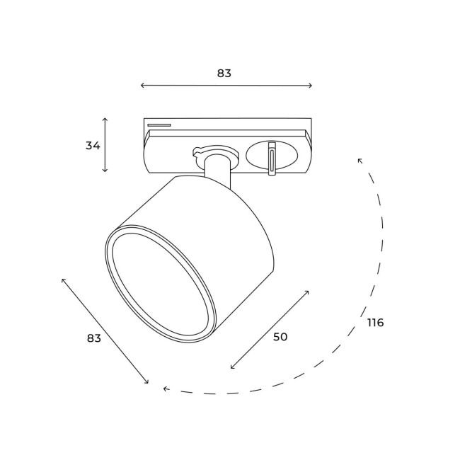 Трековый однофазный светильник Hesby Lighting Skylite HSBL_0220 Трековый однофазный светильник Hesby Lighting Skylite HSBL_0220