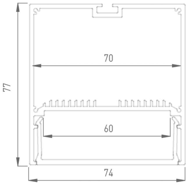 Профиль алюминиевый DesignLed LS.7477 001079 Профиль алюминиевый DesignLed LS.7477 001079