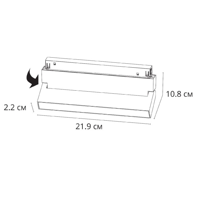 Трековый магнитный светильник Arte Lamp Linea A4697PL-1WH Трековый магнитный светильник Arte Lamp Linea A4697PL-1WH