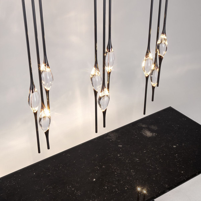 Подвесной светильник Pezzo 9 pearl black Подвесной светильник Pezzo 9 pearl black