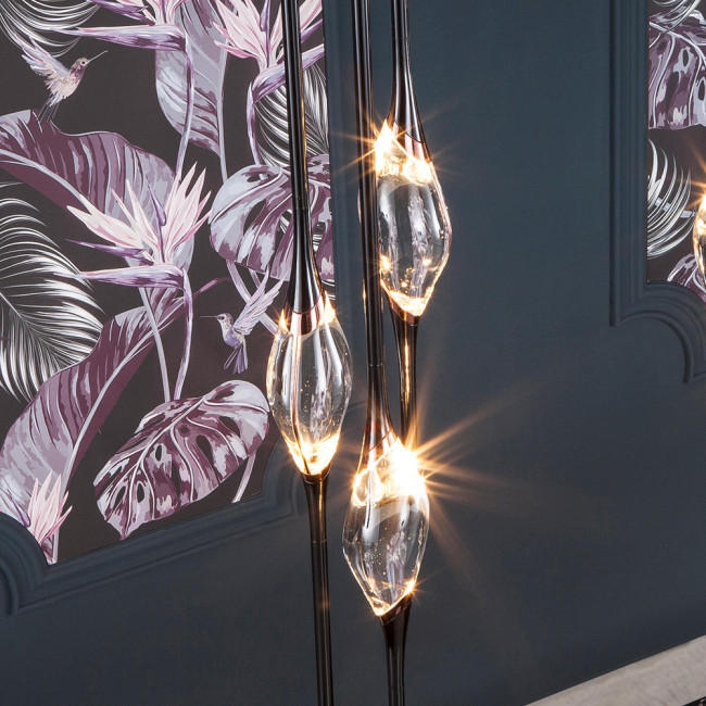 Подвесной светильник Pezzo 9 pearl black Подвесной светильник Pezzo 9 pearl black