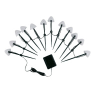 Садовый светильник на солнечной батарее Uniel USL-S-830/PM020 MULTICOLOR MUSHROOMS SET12 UL-00011676