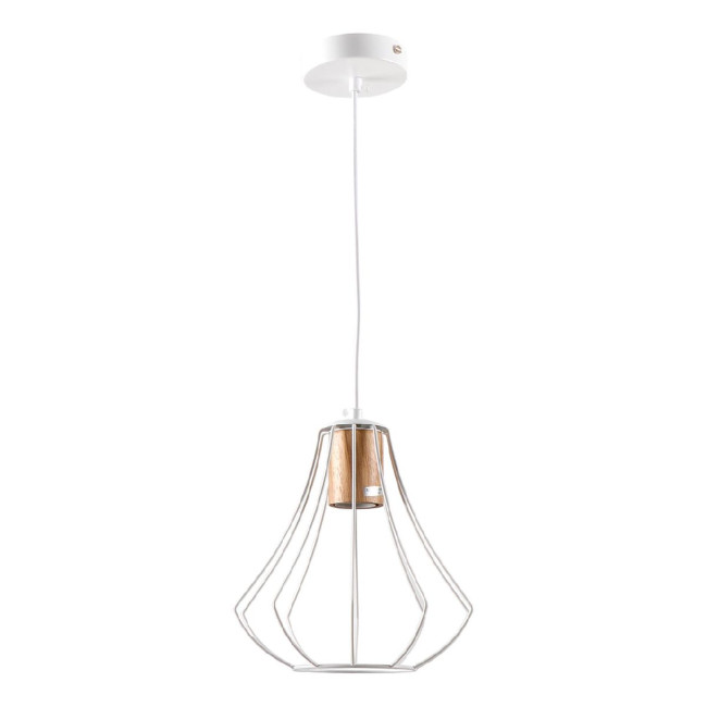 Подвесной светильник IMEX MD.9052-1-P-WH+WOOD