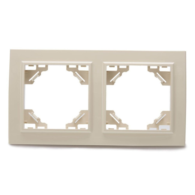 Рамка 2-местная горизонтальная Stekker PFR00-9002-02 39241 Рамка 2-местная горизонтальная Stekker PFR00-9002-02 39241