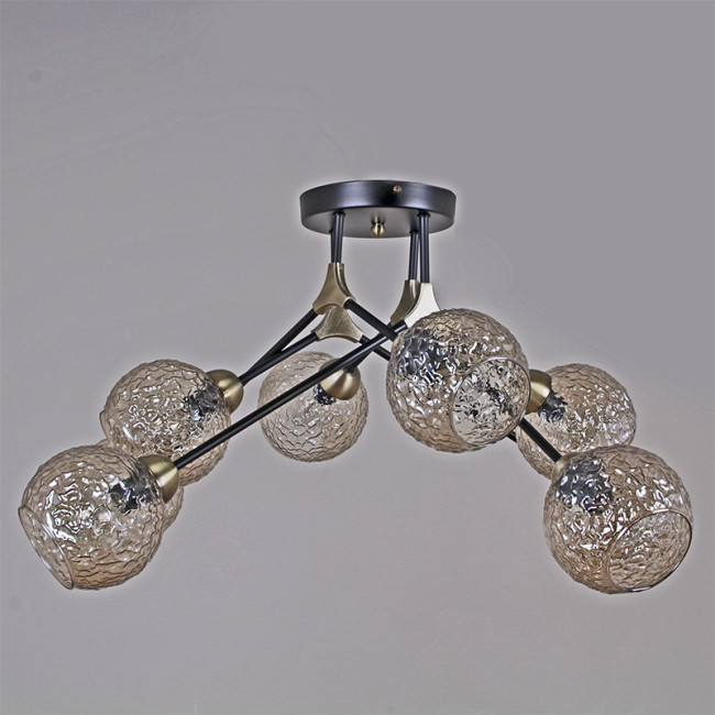 Люстра на штанге Illumico IL0264-8CSQ-79 BK AB Люстра на штанге Illumico IL0264-8CSQ-79 BK AB