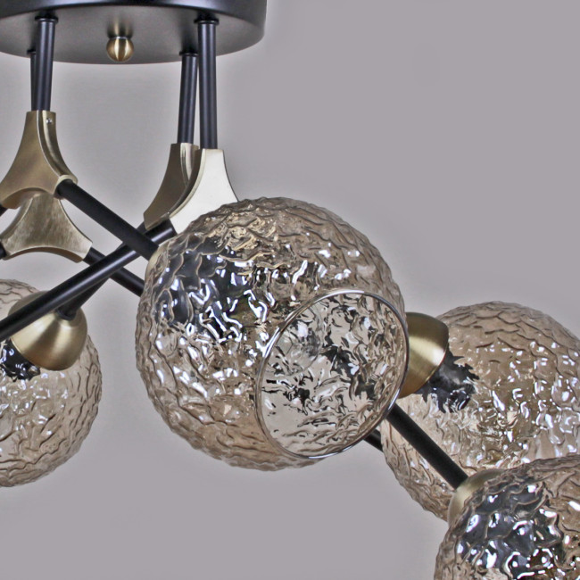 Люстра на штанге Illumico IL0264-8CSQ-79 BK AB Люстра на штанге Illumico IL0264-8CSQ-79 BK AB