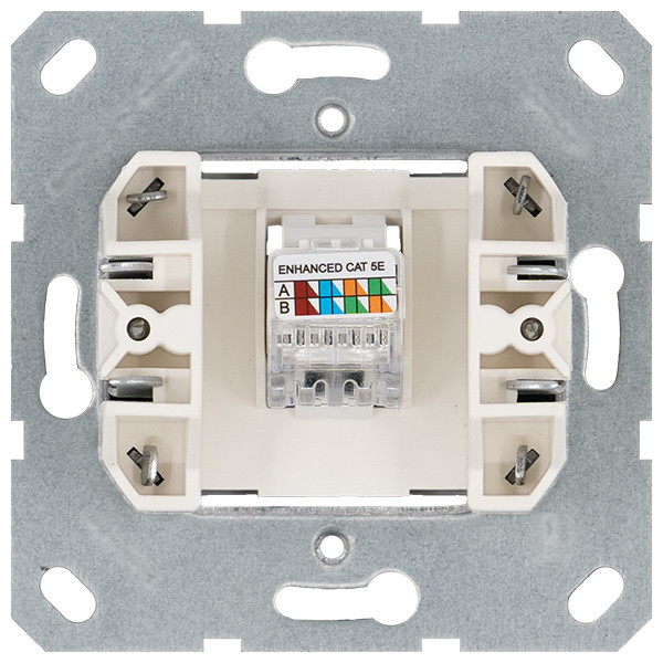Интернет-розетка RJ45 с накладкой, цвет Тауп Jasmart G6105T