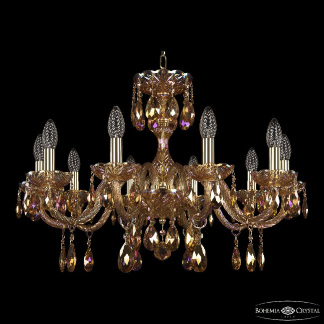 Подвесная люстра Bohemia Ivele Crystal 117/10/240 G M777 Подвесная люстра Bohemia Ivele Crystal 117/10/240 G M777