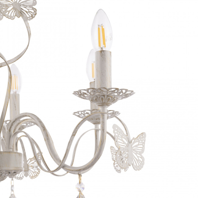 Подвесная люстра Arte Milano 346179/6 WT+SL Подвесная люстра Arte Milano 346179/6 WT+SL