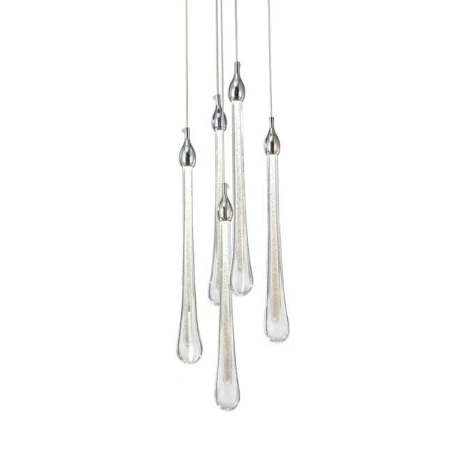 Подвесной светильник Delight Collection Teardrop OM801670-5-CH Подвесной светильник Delight Collection Teardrop OM801670-5-CH