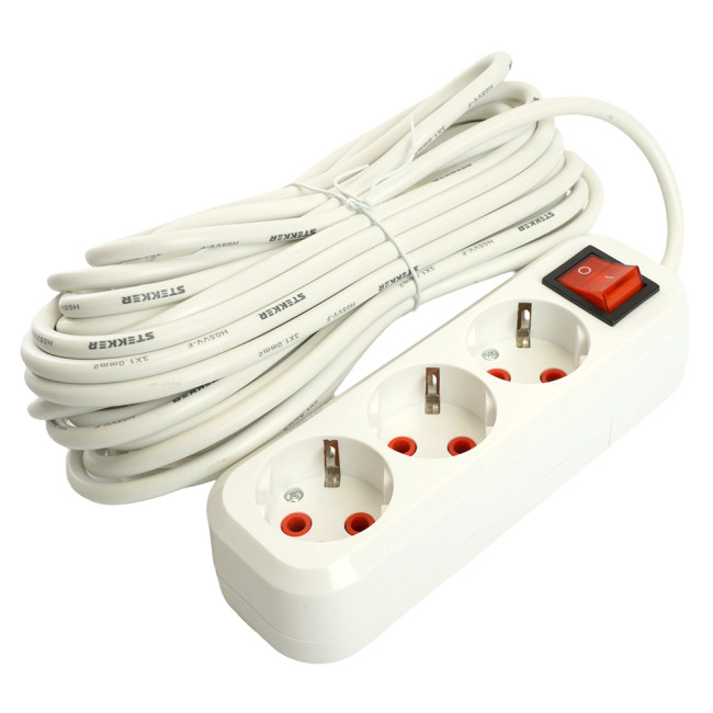 Удлинитель трехместный Stekker Home 49357 Удлинитель трехместный Stekker Home 49357