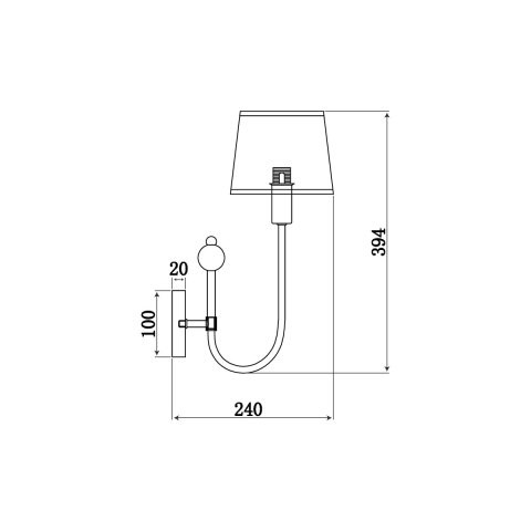 Бра Vele Luce Fabio VL1933W01 Бра Vele Luce Fabio VL1933W01