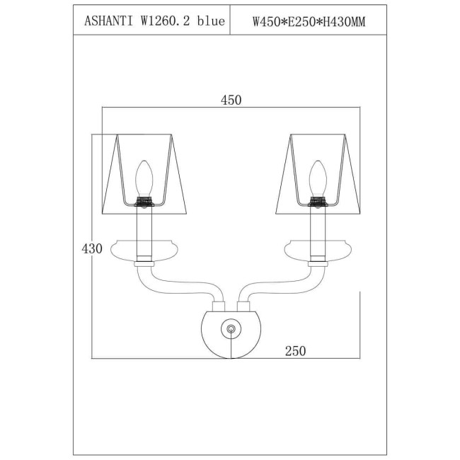 Бра Lucia Tucci Ashanti W1255.2 clear Бра Lucia Tucci Ashanti W1255.2 clear
