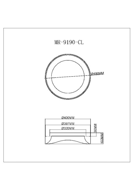 Потолочный светильник Myfar Diona MR9190-CL Потолочный светильник Myfar Diona MR9190-CL