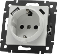 Механизм розетки с быстрой USB зарядкой Arlight SCT-MUAC-PL-WH-V (250V, 16A) 049822