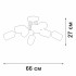 Потолочная люстра Vitaluce V2047-9/8PL Потолочная люстра Vitaluce V2047-9/8PL