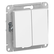 Переключатель 2-клавишный сх.6, 10АХ, механизм Systeme Electric AtlasDesign ATN000165