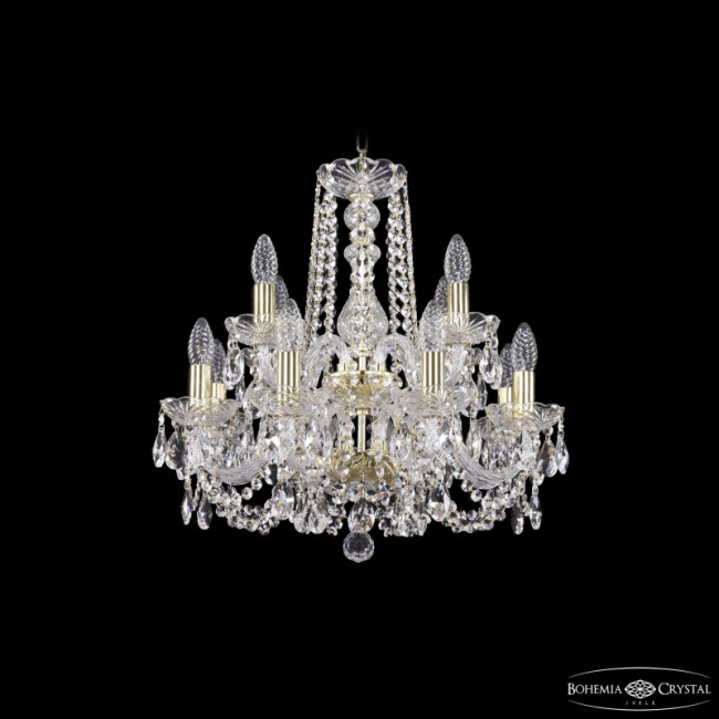 Подвесная люстра Bohemia Ivele Crystal 1402/8+4/160/2d G
