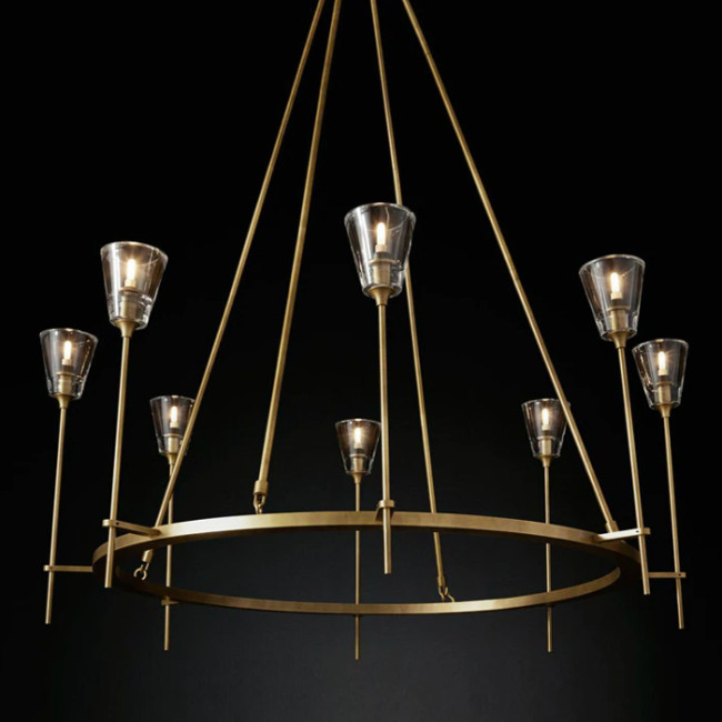 Люстра Torche De Verre 8 gold