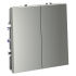 Выключатель двухклавишный Voltum S70 VLS020105 (сталь) Выключатель двухклавишный Voltum S70 VLS020105 (сталь)