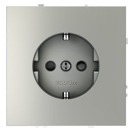 Розетка со шторками Voltum S70 VLS040205 (сталь)