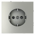 Розетка со шторками Voltum S70 VLS040205 (сталь)