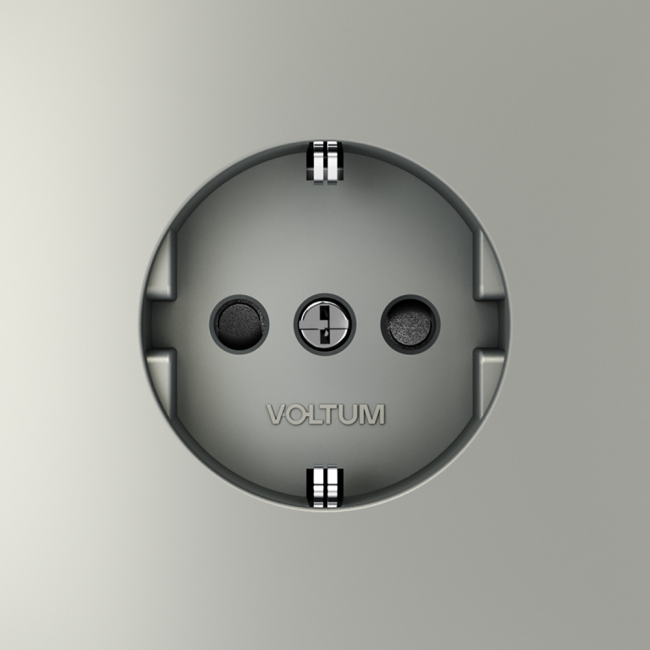 Розетка со шторками Voltum S70 VLS040205 (сталь)