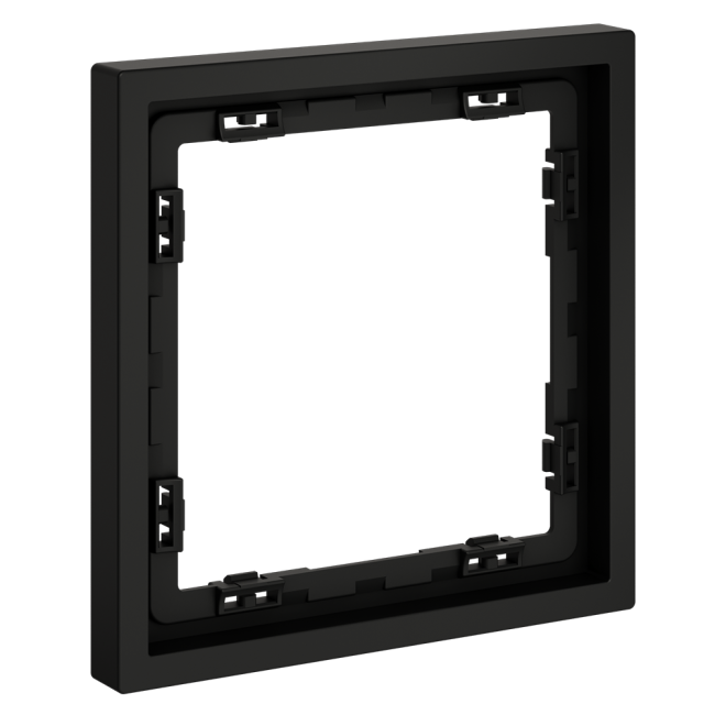 Рамка на 1 пост Voltum S70 VLS100108 (черный матовый)