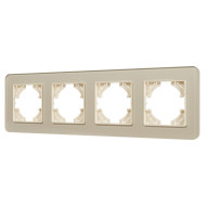 Рамка на 4 поста стеклянная Arlight FRM-OMALI-SFGS-4-GD 049719