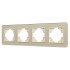 Рамка на 4 поста стеклянная Arlight FRM-OMALI-SFGS-4-GD 049719 Рамка на 4 поста стеклянная Arlight FRM-OMALI-SFGS-4-GD 049719