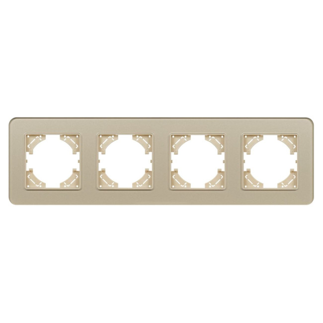 Рамка на 4 поста стеклянная Arlight FRM-OMALI-SFGS-4-GD 049719 Рамка на 4 поста стеклянная Arlight FRM-OMALI-SFGS-4-GD 049719